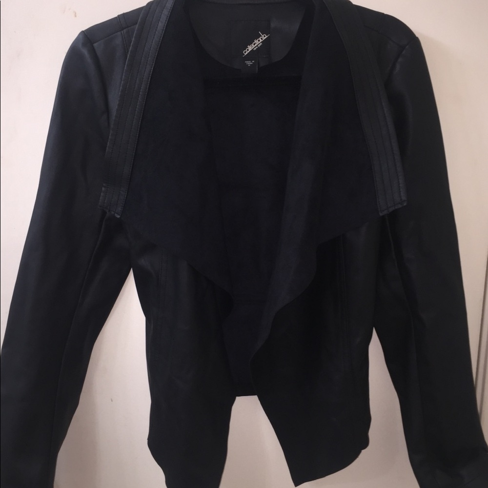 Cute leather and suede blazer